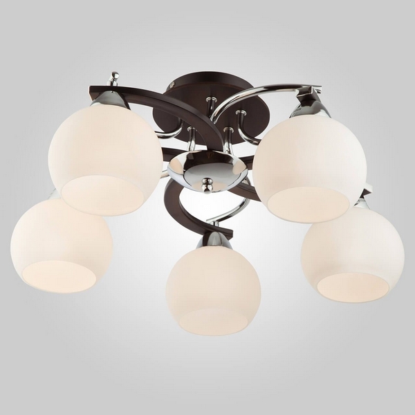 Люстра венге 9654/5 хром/венге Eurosvet 9654 хром / шарики