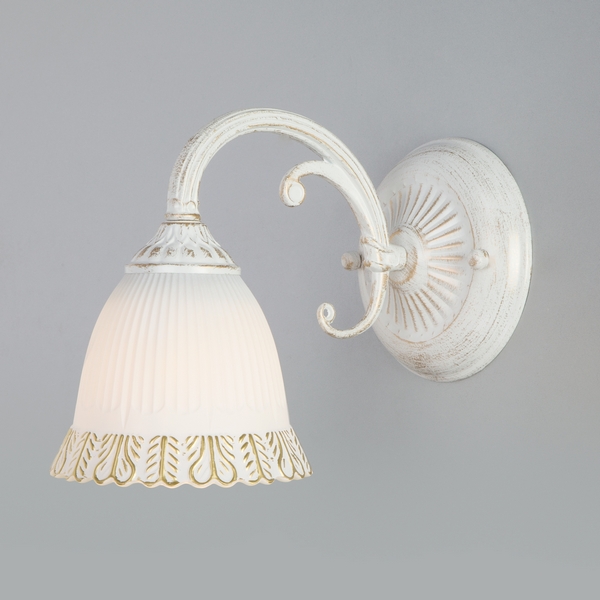 Бра 60107/1 Eurosvet Campina белый с золотом