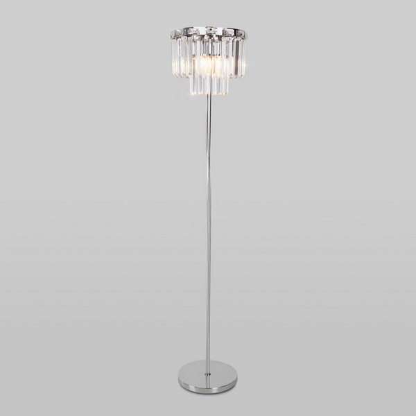 Торшер хрустальный хром Eurosvet Elegante 01137/3