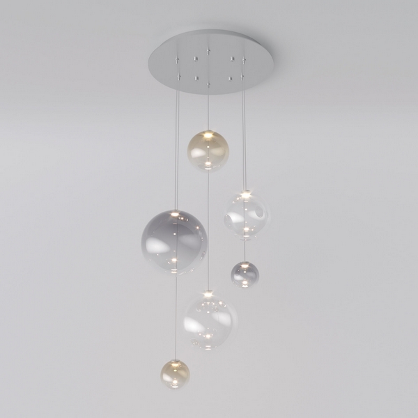 Каскадный подвесной светильник Eurosvet Wonder 50230 LED-79115 хром