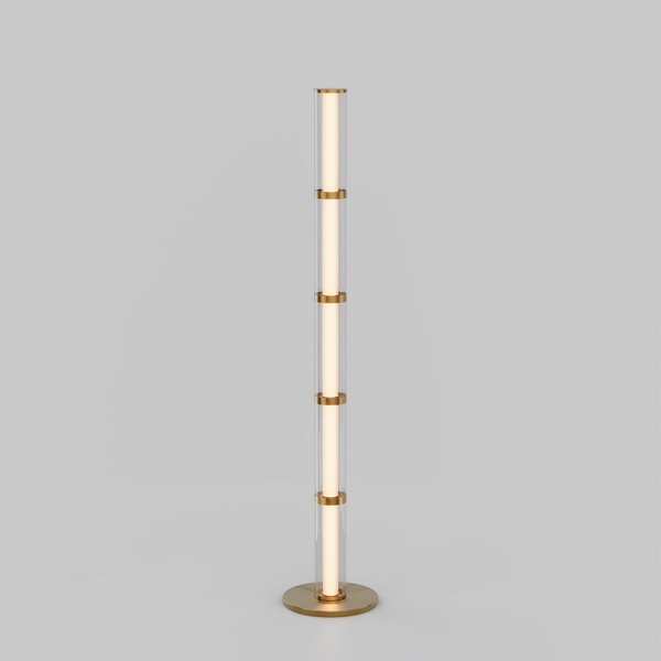 Торшер колонна светодиодный Eurosvet Stark 80537/1 латунь