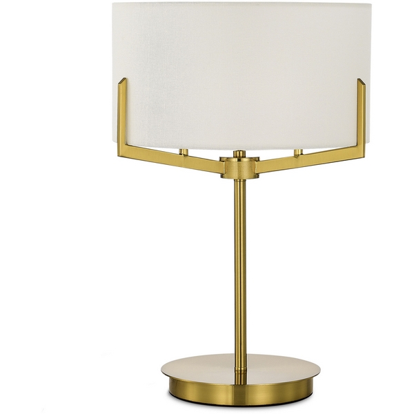 Настольная лампа Evoluce Linton SLE3010-304-02-60993 Латунь/Бежевый E27 2*60W