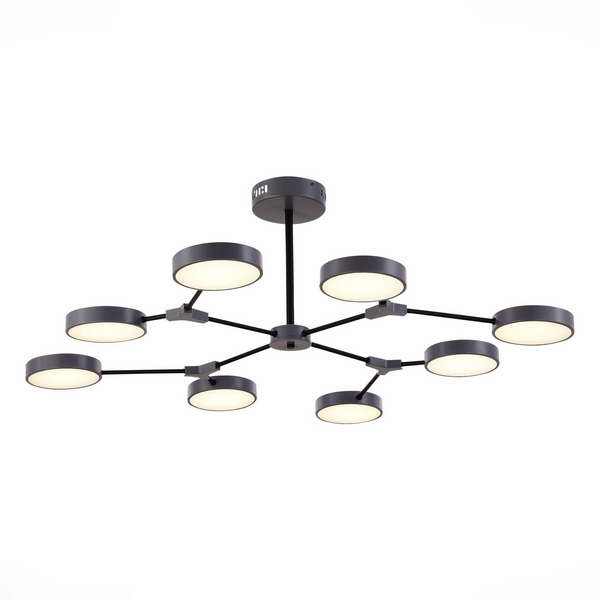 Потолочная светодиодная люстра с пультом управления на штанге Evoluce Monta SLE6003-702-08-35536