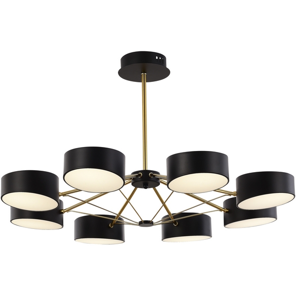 Потолочная светодиодная люстра с пультом управления на штанге Evoluce Valle SLE6005-402-08-60993