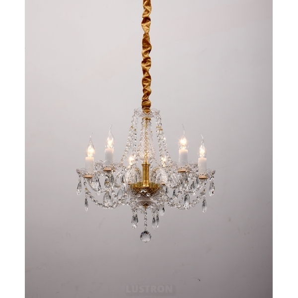 Хрустальная люстра Favourite Simone 1736-6P-41826 подсвечник