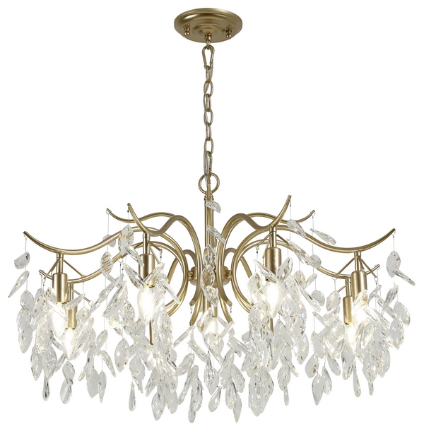 Подвесная люстра хрустальная Favourite Brillo 3003-9P-48491 лепестки