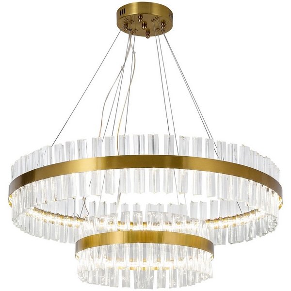 Подвесная люстра хрусталь светодиодная Favourite Placerat 4012-12P-87374