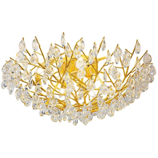Потолочная люстра хрустальная Favourite Pluvia 4162-10C-28595 форма ветки