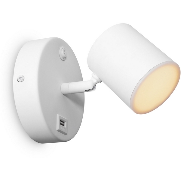 Спот светодиодный с выключателем и USB-портом для чтения Freya PointFive FR10006CW-L6W-04344