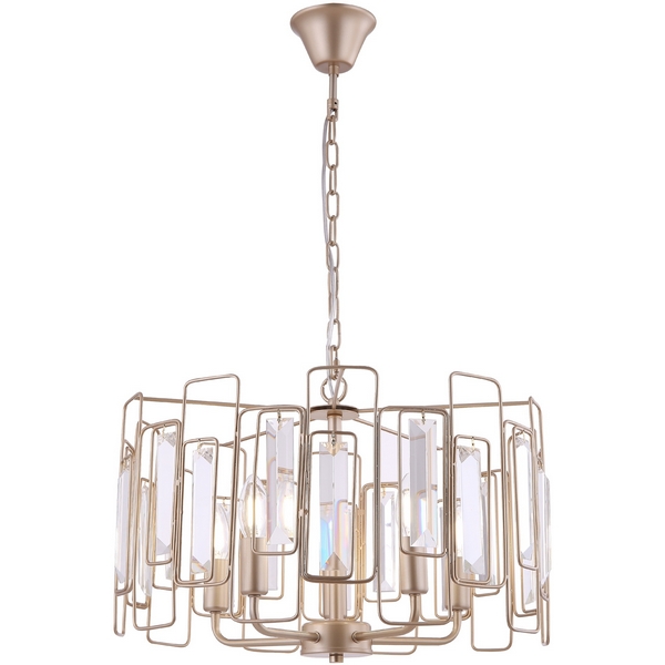 Подвесная люстра хрустальная Freya Rowena FR5045PL-05G-18351