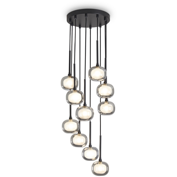 Каскадный подвесной светильник Freya Shimmer FR5435PL-10B-88048