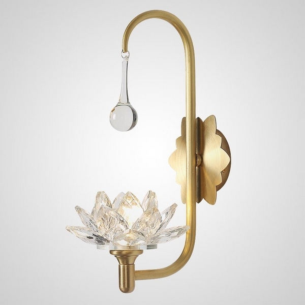 Настенное бра Lotos Wall Drop ImperiumLoft Lotos-Wall-Drop01 (140843-26) с цветами