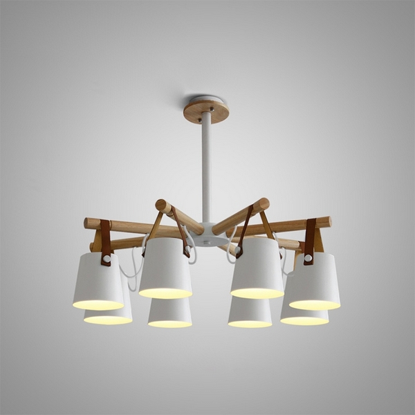 Люстра потолочная на штанге Natura C8 White ImperiumLoft Natura-C01 (178005-26)