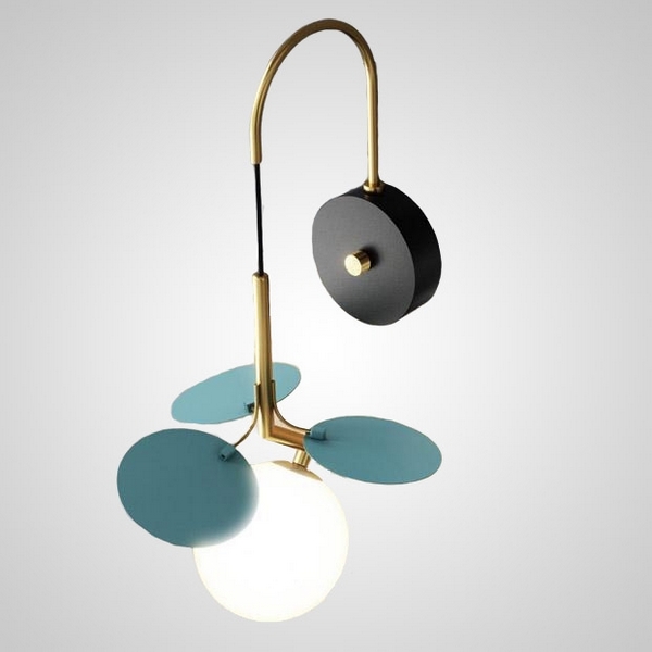 Настенный светильник (бра) Matisse Blue W ImperiumLoft Matisse-Bluew01 (201086-23) в форме шара