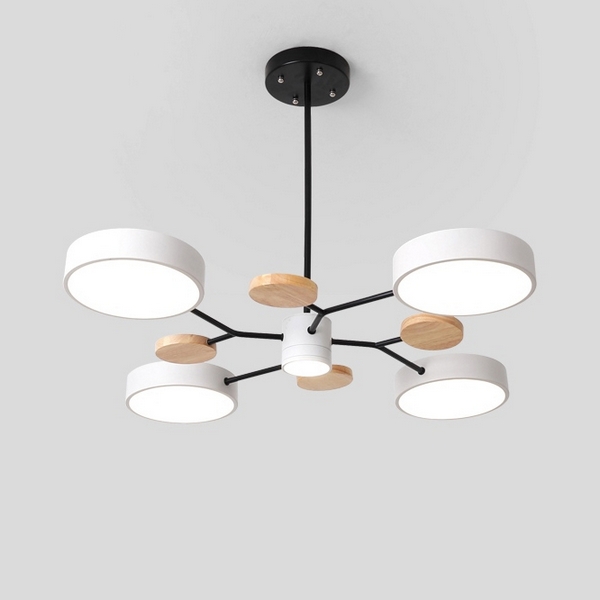 Люстра LED на штанге Meade 5 Lamps White ImperiumLoft Meade-01 (207858-26)