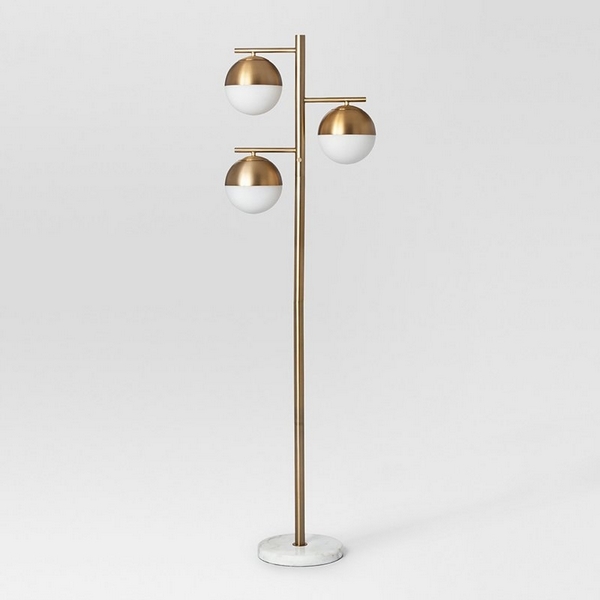 Торшер Geneva Glass Floor Lamp Triple ImperiumLoft 41.114-0 (85502-22) в форме шара