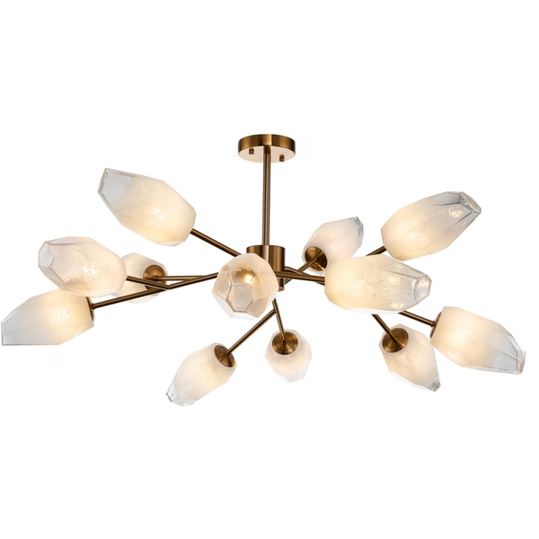 Люстра потолочная на штанге (13003/12C Brass) Indigo Boccio V000005-77347