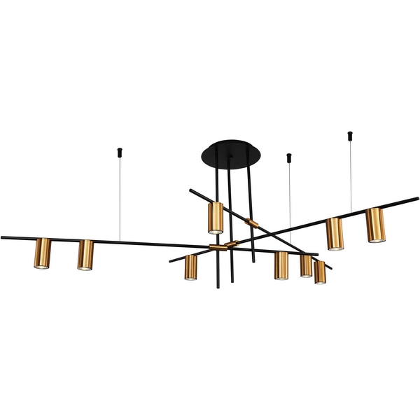 Люстра потолочная на штанге (12023/9R Black) Indigo Breve V000028-77347