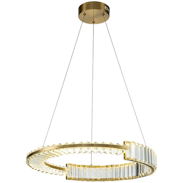 Подвесная люстра хрусталь светодиодная Indigo Frizzante V000041L-07046