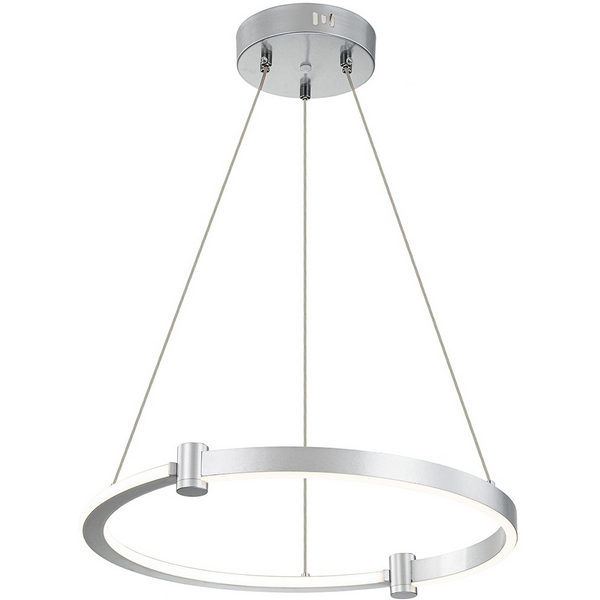 Подвесная люстра (+ночной режим) с пультом светодиодная (14015/1P Silver) Indigo Circolato V000078L-77347 кольцо