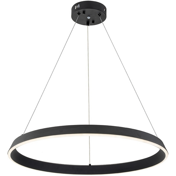 Подвесная люстра (+ночной режим) с пультом светодиодная (14019/1P Black) Indigo Orta V000090L кольцо