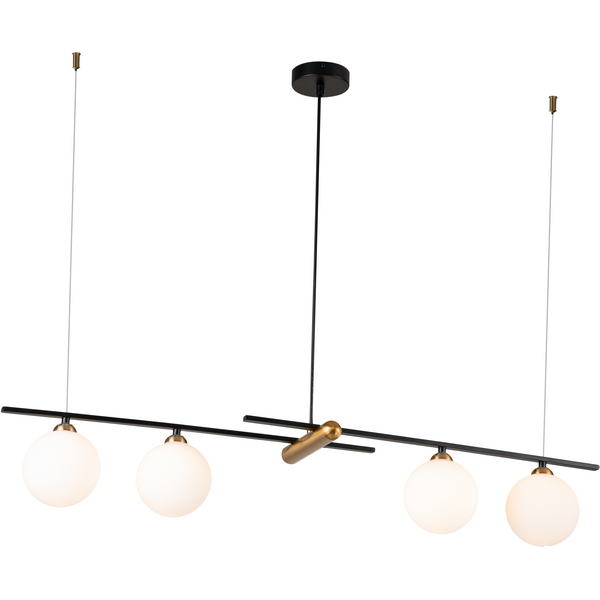 Люстра подвесная (11015/4P Black) Indigo OPACO V000153-76170 в форме шара