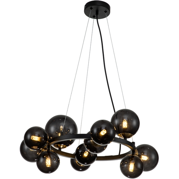 Люстра подвесная (11018/11P Black) Indigo MOLECOLA V000195-77347 в форме шара