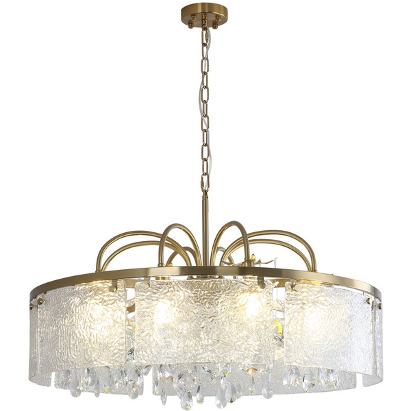 Подвесная люстра (12033/8P Brass) Indigo Prosecco V000374 с подвесками