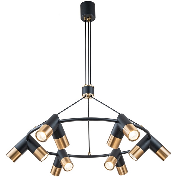 Подвесная люстра (11036/12P Black) Indigo Doppio V000455-76170