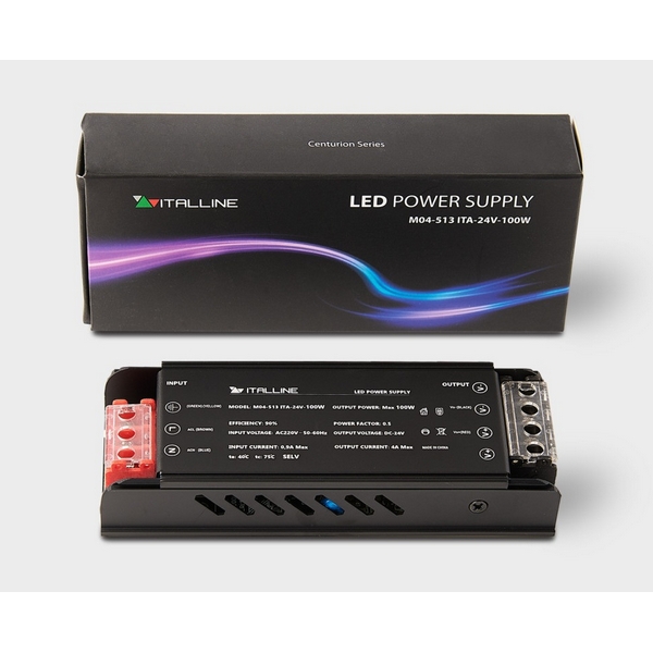 Блок питания 100W к светодиодным лентам M04-509/510/511/512 Italline M04-513 ITA-24V-100W-68713