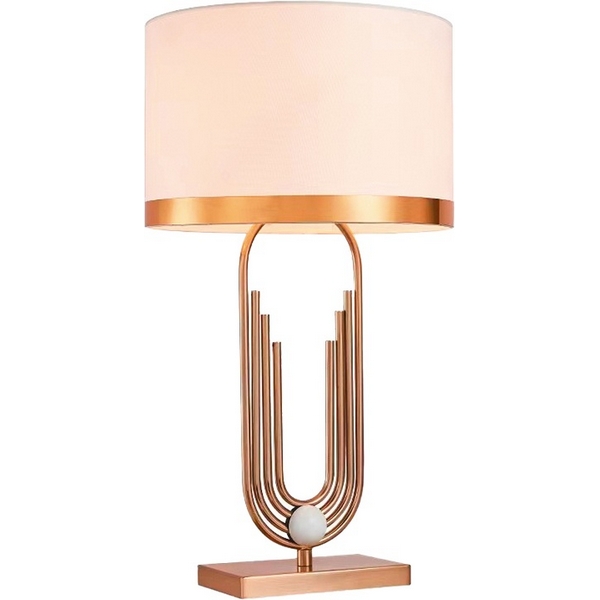 Настольная лампа Kink Light Лорея 07701-T,20(01)-54939 бронза/белый E27 1*40W