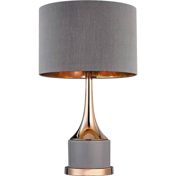 Настольная лампа Kink Light Хайли 07705-T,16-20(16)-97479 серый/бронза E27 1*40W