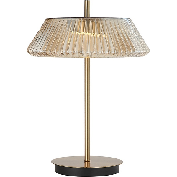 Настольная лампа Kink Light Ивина 07721-T,20(03)-82981 бронза/янтарь Led 6W