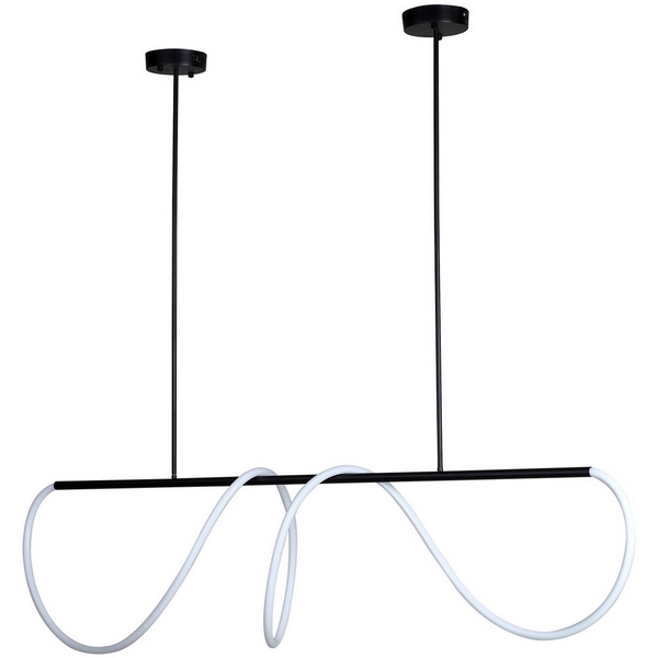 Потолочная светодиодная люстра на штанге с гибким неоном Kink Light Далия 08041-150,19(4000K)-68403