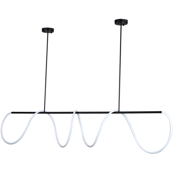 Потолочная светодиодная люстра на штанге с гибким неоном Kink Light Далия 08041-200,19(4000K)-68403