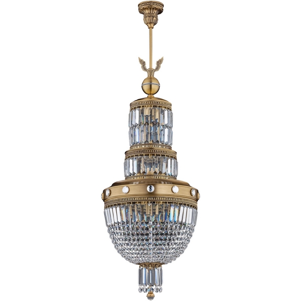Потолочная люстра хрустальная Sienna-crystal Kutek Swarovski SIE-ZWD-1(P)400-69142