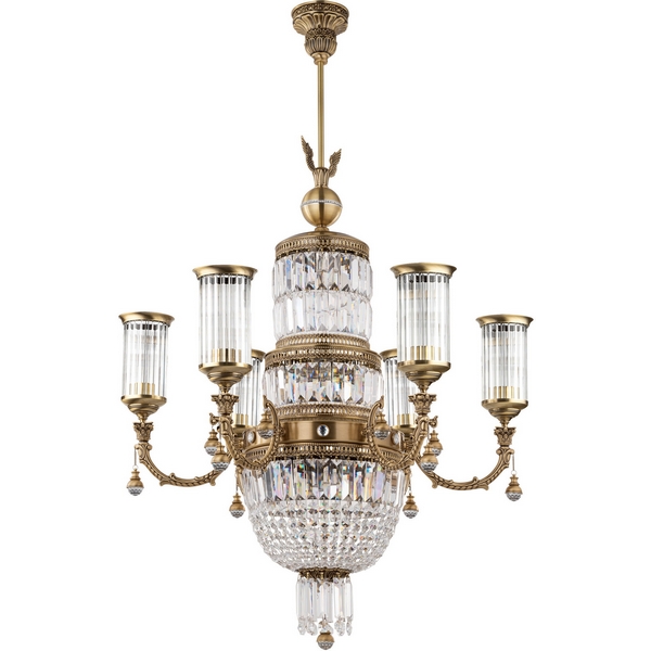 Потолочная люстра хрустальная Kutek Sienna SIE-ZW-6(P)-69142