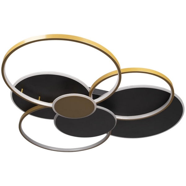 Потолочная светодиодная люстра на штанге Loft It Megan 10163 Black-14972 кольцо