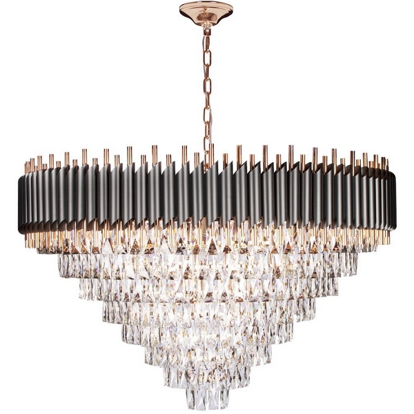 Подвесная каскадная люстра хрусталь Loft It Eclair 10206/1000-46750