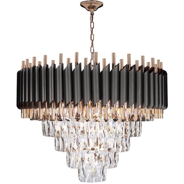 Подвесная каскадная люстра хрусталь Loft It Eclair 10206/600-14972