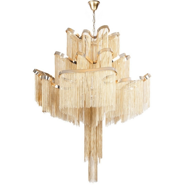 Подвесная каскадная люстра Loft It Stream 10208/800 Gold-04906