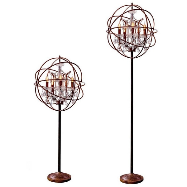 Торшер Foucaults Loft It orb crystal LOFT1897FT-14972 в виде свечи