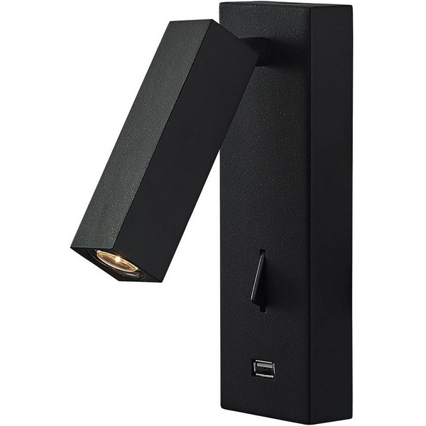 Спот светодиодный для чтения с USB и выключателем Loft It Floadow LOFT2017-BL-21859