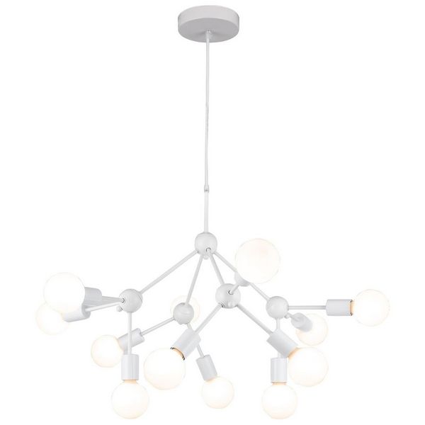 Большая подвесная люстра молекулы IP21 Lussole LGO Kenner LSP-8270-09868