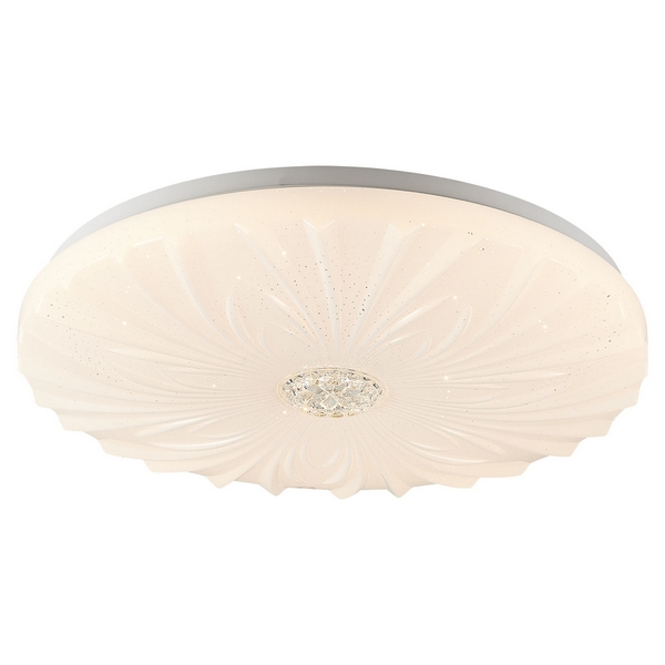 Потолочный светильник IP21 светодиодный с диммером и пультом регулировкой цветовой температуры, ночным режимом таймером Lussole LGO МУНlight LSP-8318