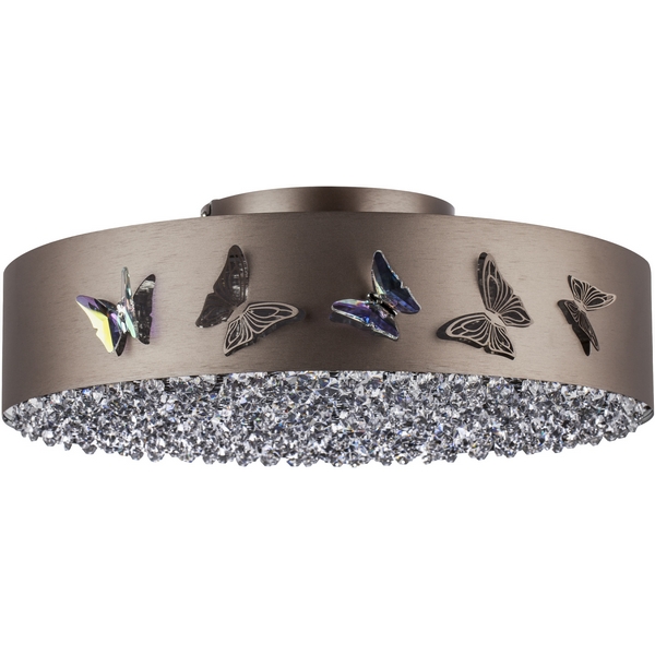 Потолочный светодиодный хрустальный светильник круглый Lightstar Faraone 701021-89051