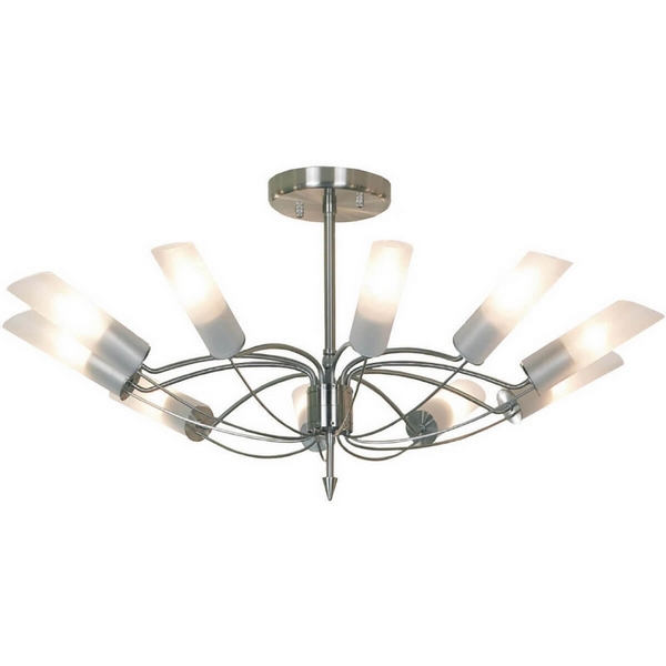 Большая потолочная люстра IP21 Lussole Loft Lano GRLSA-2813-10-27035