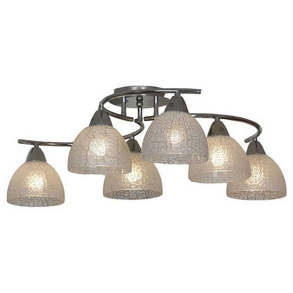 Большая потолочная люстра IP21 Lussole Loft Zungoli GRLSF-1603-06