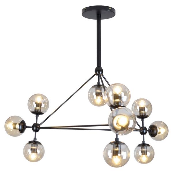 Большая потолочная люстра молекулы IP21 Lussole Loft Hartwell LSP-8164-04935