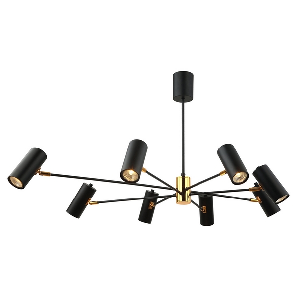 Большая потолочная люстра IP21 Lussole Loft Duncan LSP-8252-72534